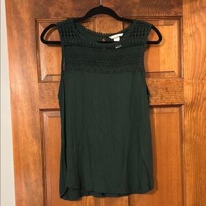 H&M Green Sleeveless Top, Medium